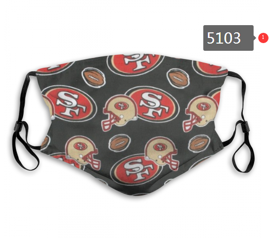 2020 NFL San Francisco 49ers #6 Dust mask with filter